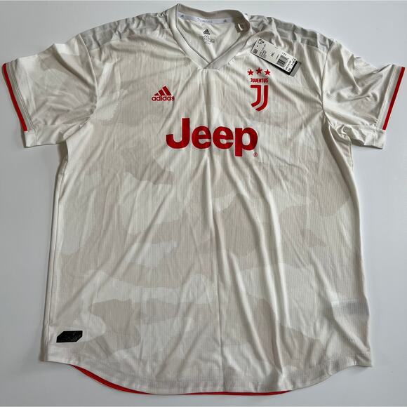 adidas Men's Juventus 19/20 Authentic Away Jersey Raw White DW5462 Size 2XL - Picture 14 of 16